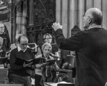 Rehearsing with Nigel Stark