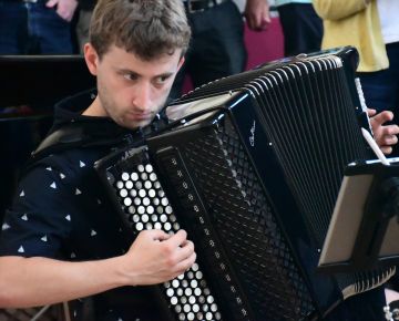 Ben de Souza, our accordionist - was this a first for the RLSBC?