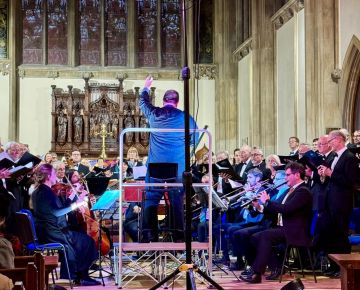 Choir, soloists and Charivari Agréable perform Monteverdi's Vespers of 1610 in St Mark's Church, Rugby Road, in July 2024
